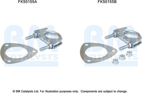 BM Catalysts FK50155 - Kit montaggio, Tubo gas scarico autozon.pro