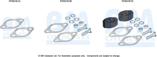 BM Catalysts FK50161 - Kit montaggio, Tubo gas scarico autozon.pro