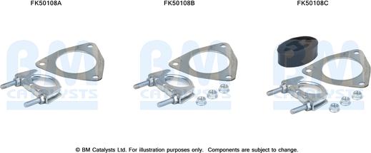 BM Catalysts FK50108 - Kit montaggio, Tubo gas scarico autozon.pro