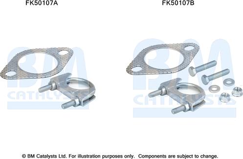 BM Catalysts FK50107 - Kit montaggio, Tubo gas scarico autozon.pro