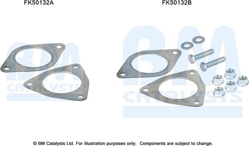 BM Catalysts FK50132 - Kit montaggio, Tubo gas scarico autozon.pro