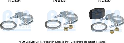 BM Catalysts FK50822 - Kit montaggio, Tubo gas scarico autozon.pro