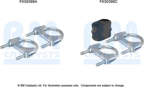 BM Catalysts FK50399 - Kit montaggio, Tubo gas scarico autozon.pro