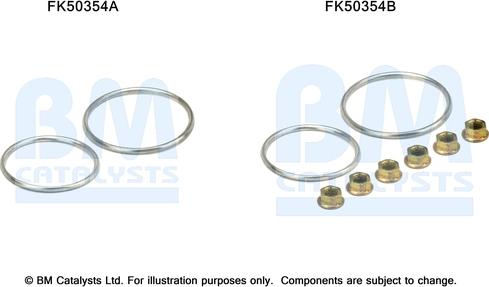 BM Catalysts FK50354 - Kit montaggio, Tubo gas scarico autozon.pro