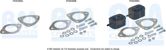 BM Catalysts FK50389 - Kit montaggio, Tubo gas scarico autozon.pro