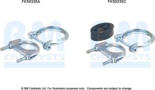 BM Catalysts FK50335 - Kit montaggio, Tubo gas scarico autozon.pro