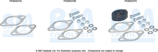 BM Catalysts FK50337 - Kit montaggio, Tubo gas scarico autozon.pro