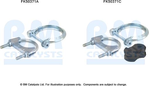 BM Catalysts FK50371 - Kit montaggio, Tubo gas scarico autozon.pro