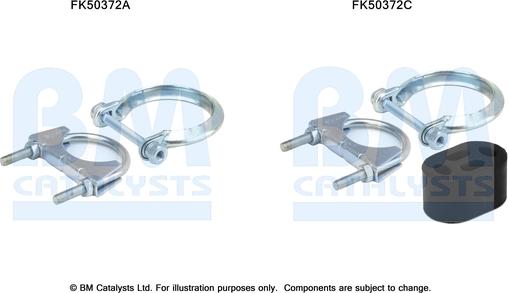 BM Catalysts FK50372 - Kit montaggio, Tubo gas scarico autozon.pro