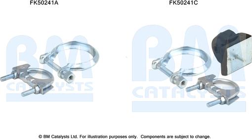 BM Catalysts FK50241 - Kit montaggio, Tubo gas scarico autozon.pro