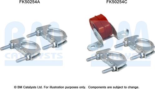 BM Catalysts FK50254 - Kit montaggio, Tubo gas scarico autozon.pro