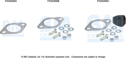 BM Catalysts FK50269 - Kit montaggio, Tubo gas scarico autozon.pro