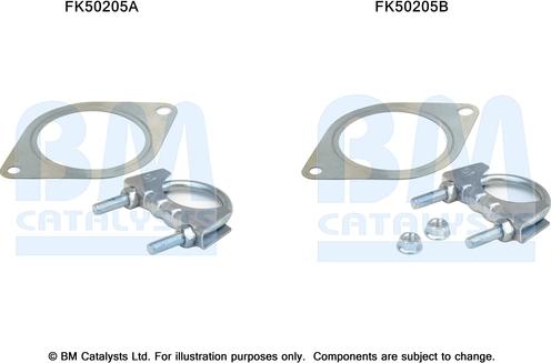 BM Catalysts FK50205 - Kit montaggio, Tubo gas scarico autozon.pro