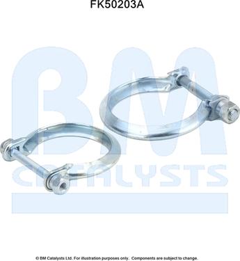 BM Catalysts FK50203 - Kit montaggio, Tubo gas scarico autozon.pro