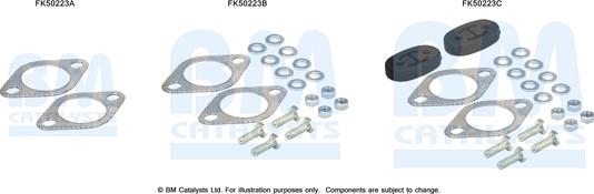 BM Catalysts FK50223 - Kit montaggio, Tubo gas scarico autozon.pro