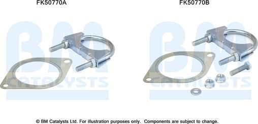 BM Catalysts FK50770 - Kit montaggio, Tubo gas scarico autozon.pro