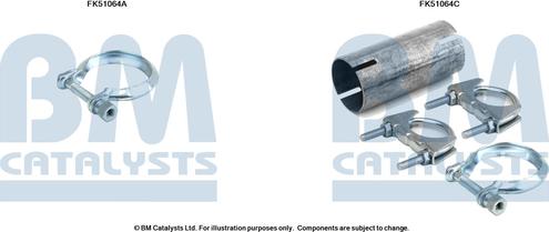 BM Catalysts FK51064 - Kit montaggio, Tubo gas scarico autozon.pro