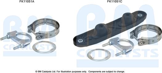 BM Catalysts FK11051 - Kit di montaggio, Filtro antiparticolato / particellare autozon.pro