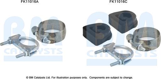 BM Catalysts FK11016 - Kit di montaggio, Filtro antiparticolato / particellare autozon.pro