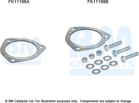 BM Catalysts FK11198 - Kit di montaggio, Filtro antiparticolato / particellare autozon.pro