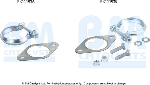 BM Catalysts FK11163 - Kit di montaggio, Filtro antiparticolato / particellare autozon.pro