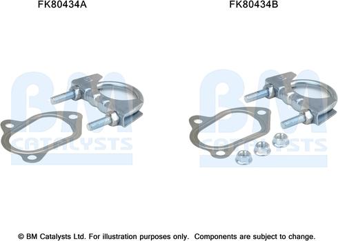 BM Catalysts FK80434 - Kit montaggio, Catalizzatore autozon.pro