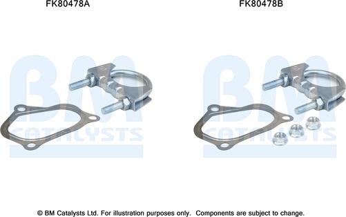 BM Catalysts FK80478 - Kit montaggio, Catalizzatore autozon.pro