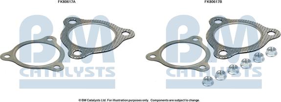 BM Catalysts FK80617 - Kit montaggio, Catalizzatore autozon.pro