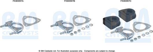 BM Catalysts FK80097 - Kit montaggio, Catalizzatore autozon.pro