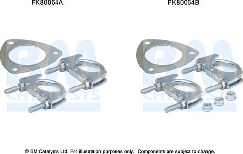 BM Catalysts FK80064 - Kit montaggio, Catalizzatore autozon.pro