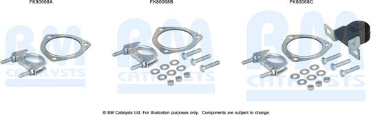 BM Catalysts FK80068 - Kit montaggio, Catalizzatore autozon.pro