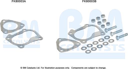 BM Catalysts FK80003 - Kit montaggio, Catalizzatore autozon.pro