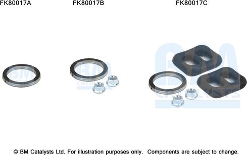 BM Catalysts FK80017 - Kit montaggio, Catalizzatore autozon.pro