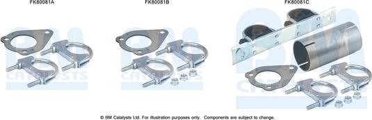 BM Catalysts FK80081 - Kit montaggio, Catalizzatore autozon.pro