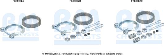 BM Catalysts FK80082 - Kit montaggio, Catalizzatore autozon.pro