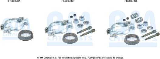 BM Catalysts FK80073 - Kit montaggio, Catalizzatore autozon.pro