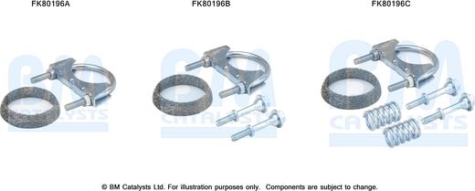 BM Catalysts FK80196 - Kit montaggio, Catalizzatore autozon.pro