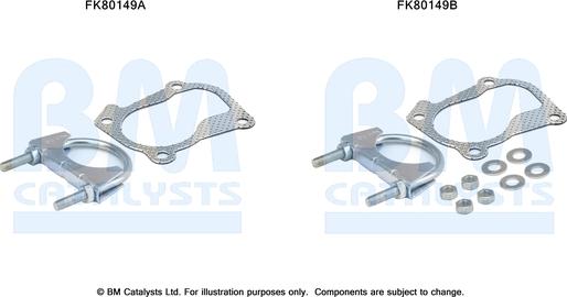 BM Catalysts FK80149 - Kit montaggio, Catalizzatore autozon.pro