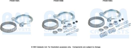 BM Catalysts FK80148 - Kit montaggio, Catalizzatore autozon.pro