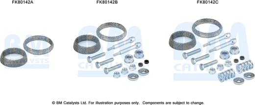 BM Catalysts FK80142 - Kit montaggio, Catalizzatore autozon.pro