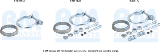 BM Catalysts FK80147 - Kit montaggio, Catalizzatore autozon.pro