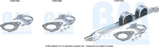 BM Catalysts FK80158 - Kit montaggio, Catalizzatore autozon.pro