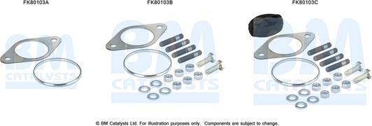 BM Catalysts FK80103 - Kit montaggio, Catalizzatore autozon.pro