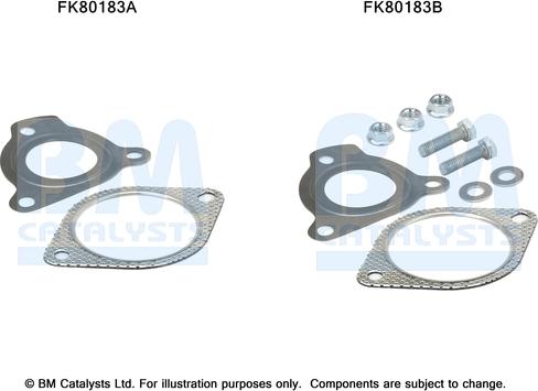 BM Catalysts FK80183 - Kit montaggio, Catalizzatore autozon.pro