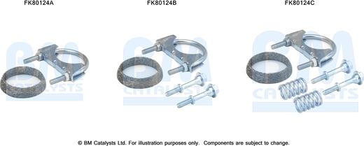 BM Catalysts FK80124 - Kit montaggio, Catalizzatore autozon.pro