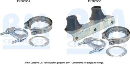 BM Catalysts FK80355 - Kit montaggio, Catalizzatore autozon.pro