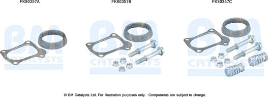 BM Catalysts FK80357 - Kit montaggio, Catalizzatore autozon.pro