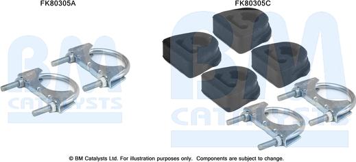 BM Catalysts FK80305 - Kit montaggio, Catalizzatore autozon.pro