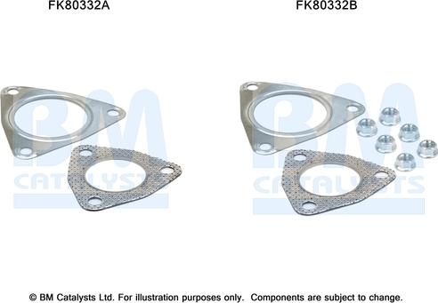 BM Catalysts FK80332 - Kit montaggio, Catalizzatore autozon.pro