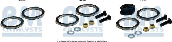 BM Catalysts FK80299 - Kit montaggio, Catalizzatore autozon.pro